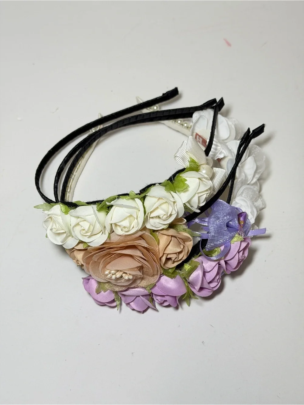 Kids Floral Hair Accessory Bundle - Flower Crowns, Headbands & Hair Pins